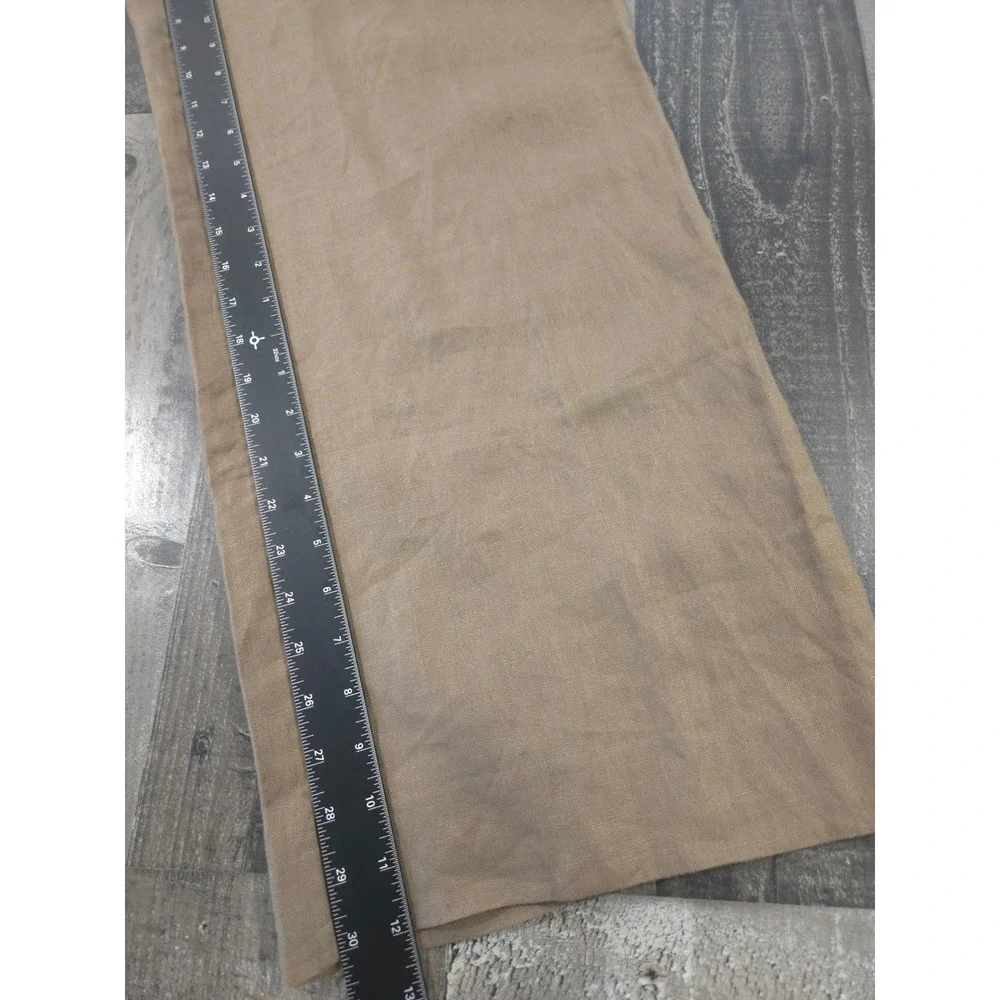 Reformation Olina Wide Leg Rich 100% Linen Pants Khaki Brown Muted Taupe Size 8